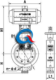 D673H/F氣動(dòng)硬密封對(duì)夾蝶閥